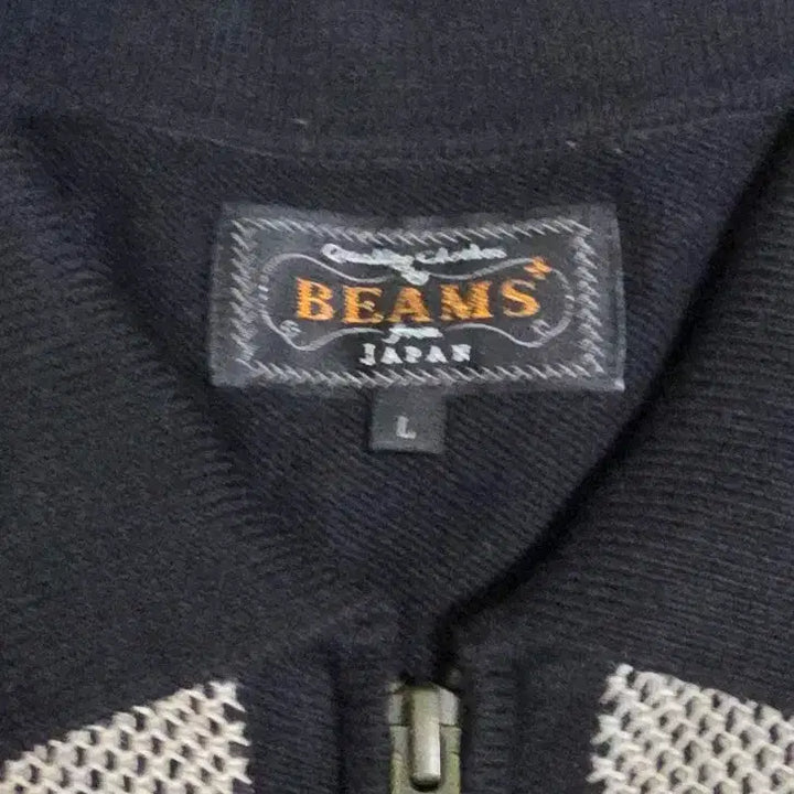 [BUNJANG] Beams Plus Short Sleeve Knit Zip-Up L Size / 빔즈플러스 반팔 니트집업 L사이즈
