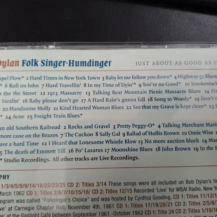 [BUNJANG] Bob Dylan 2CD Album / Bob Dylan(밥 딜런) - 2CD