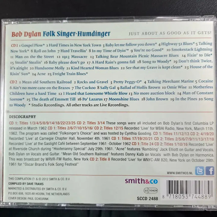 [BUNJANG] Bob Dylan 2CD Album / Bob Dylan(밥 딜런) - 2CD