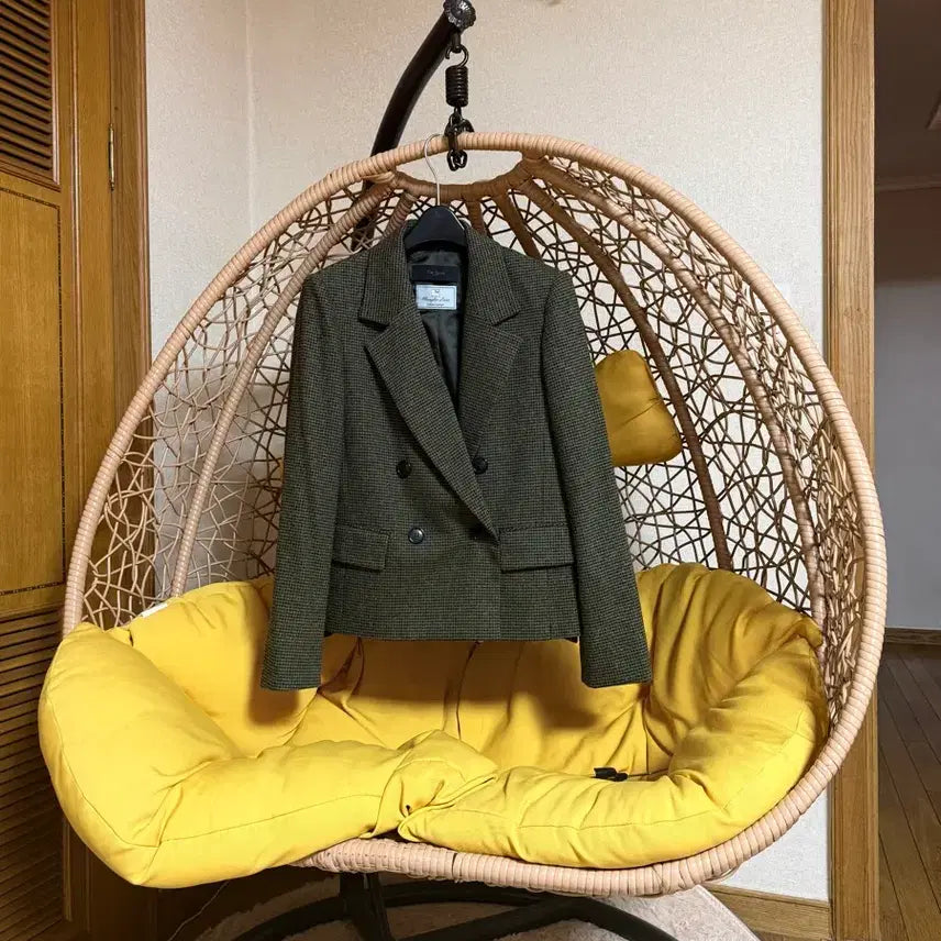 [BUNJANG] IZ*ONE Houndstooth Check Jacket / 아이잗 백슬릿 하운드투스 체크 자켓