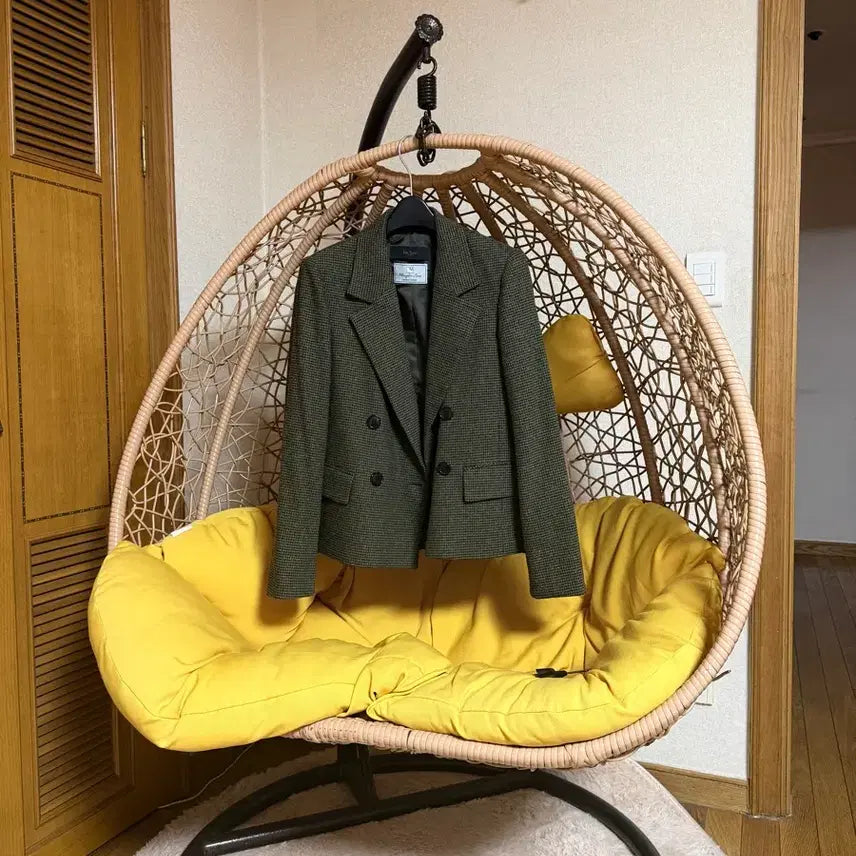 [BUNJANG] IZ*ONE Houndstooth Check Jacket / 아이잗 백슬릿 하운드투스 체크 자켓