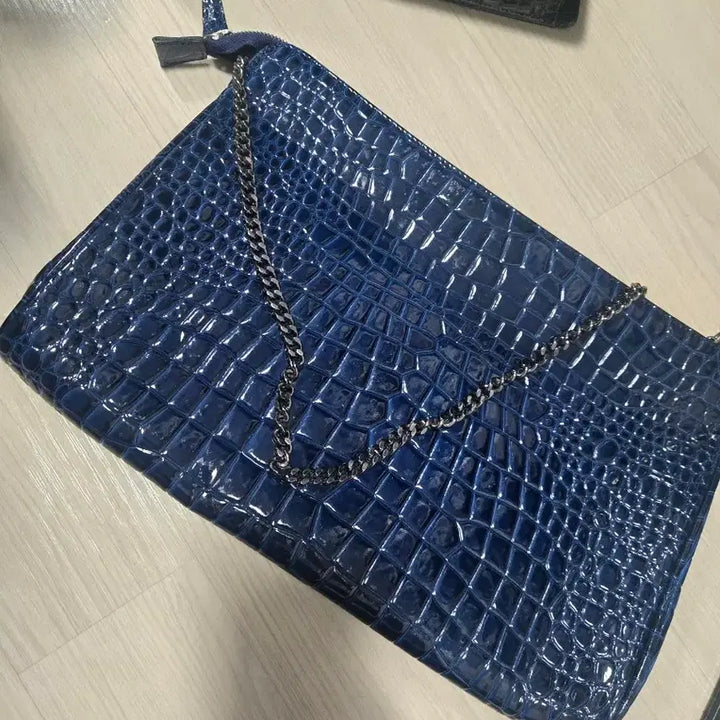 [BUNJANG] Jjuya Bag Navy Chain Shoulder Bag / 쭈야백 네이비 체인백