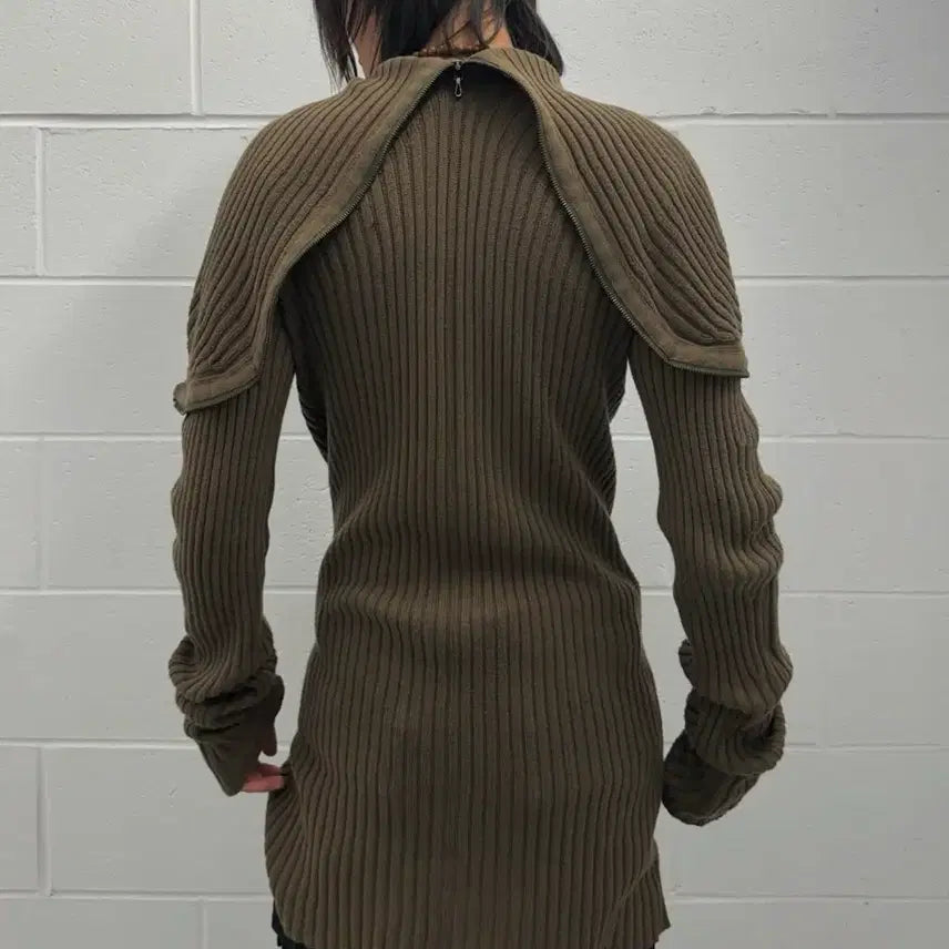 [BUNJANG] Julius AW06 Multi-Zip Rib Knitted Hoodie / Julius AW06 Multi-Zip Rib Knitted Hoodie
