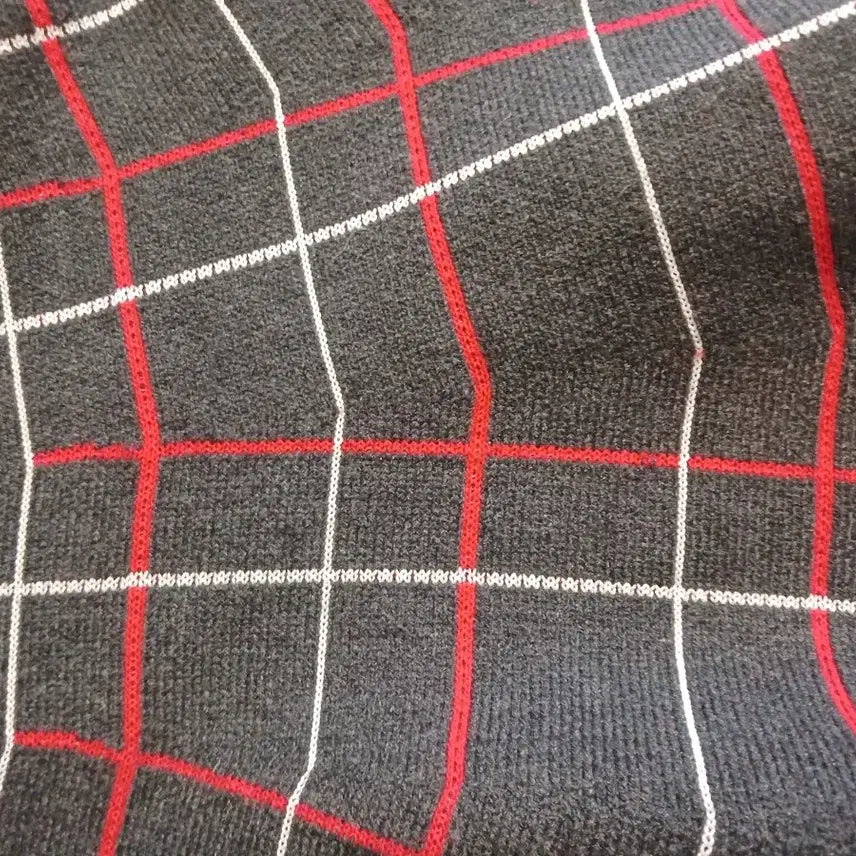 [BUNJANG] Black Check Mini Skirt / 블랙 체크 미니 스커트