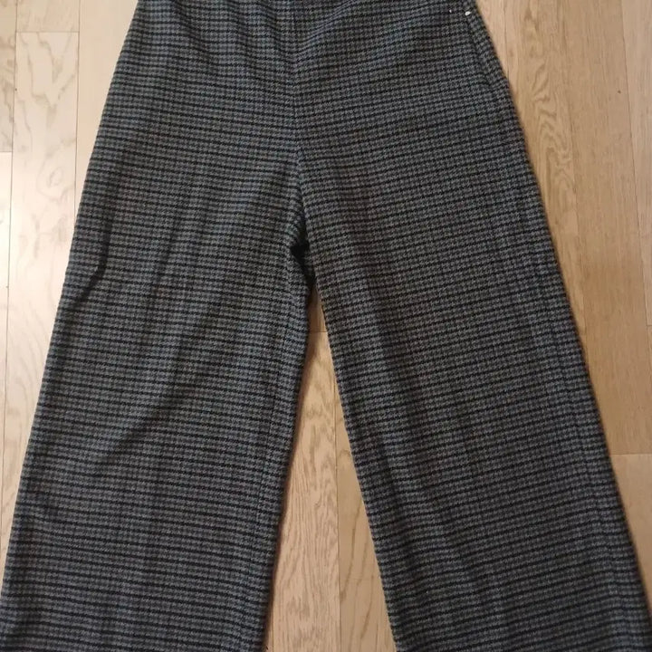 [BUNJANG] Houndstooth Check Wide Pants / 하운드투스 체크 와이드 팬츠