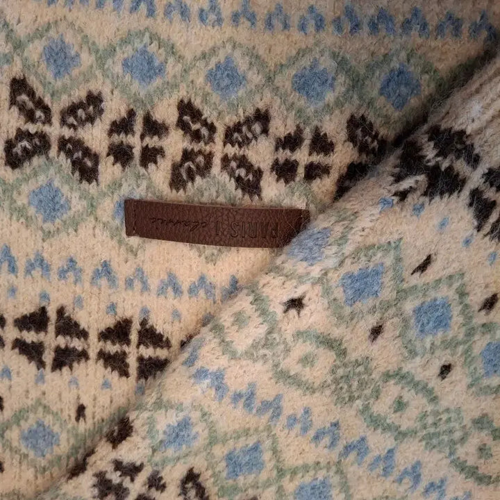 [BUNJANG] Pigment Nordic Pattern Cardigan Ivory / (마지막특가) 피그먼트 노르딕 패턴 가디건 아이보리