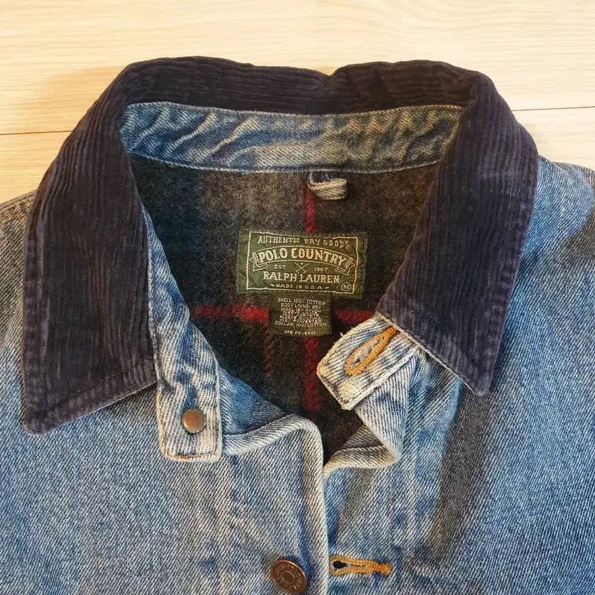 [BUNJANG] 90s Polo Country Denim Chore Jacket M / 90s 폴로 컨트리 데님 초어자켓 M