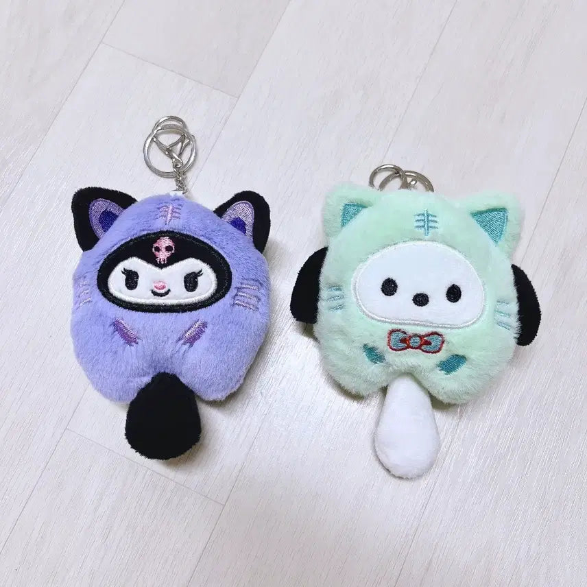 [BUNJANG] Sanrio Kuromi & Pochacco Keyring / 산리오 쿠로미 / 포차코 인형 키링 / 새상품