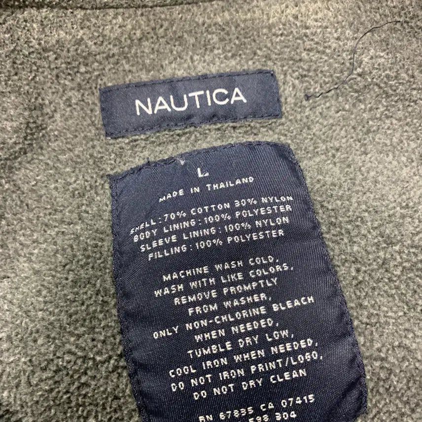 [BUNJANG] Nautica Reflective Fleece Lined Sailing Jumper / L)노티카 리플렉티브 플리스안감 점퍼