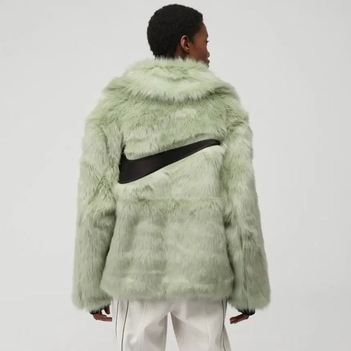 [BUNJANG] Nike x Ambush Reversible Fur Jacket (Green) / [S+급/S] 나이키 X 앰부쉬 리버서블 퍼자켓 그린
