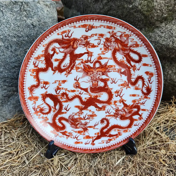 [SOLD OUT] 중국도자기  오용운문 도자기 접시(중접)