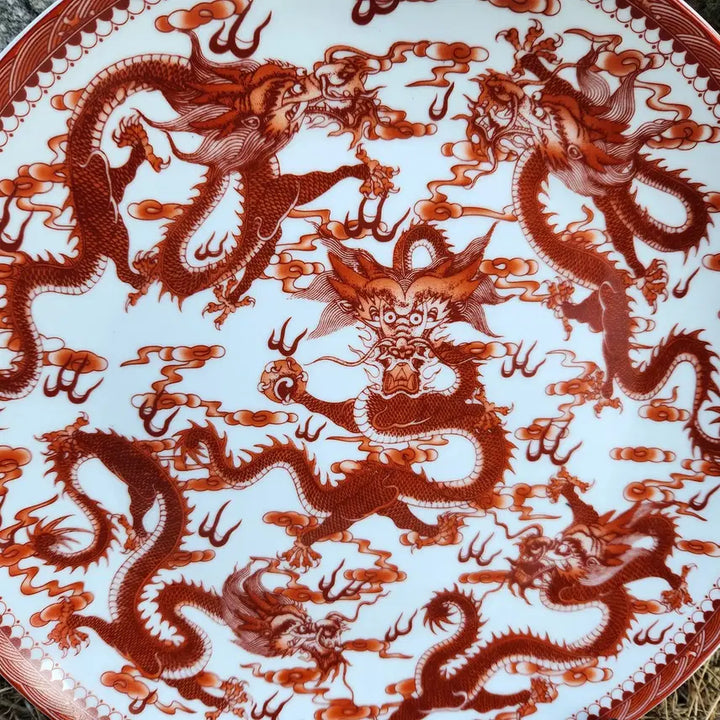 [SOLD OUT] 중국도자기  오용운문 도자기 접시(중접)