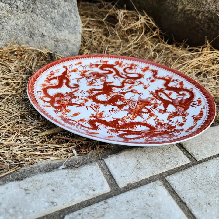 [SOLD OUT] 중국도자기  오용운문 도자기 접시(중접)