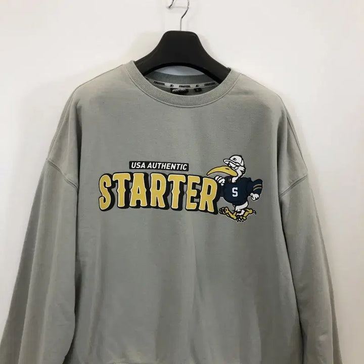 [BUNJANG] Starter Old School Big Duck Star Sweatshirt / 스타터 올드스쿨 빅 덕 스타 맨투맨 L