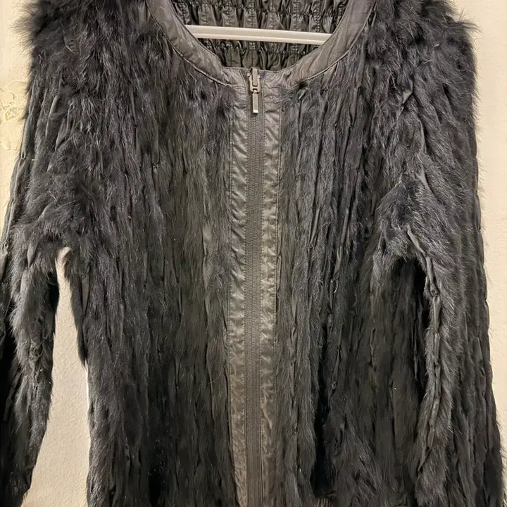 [BUNJANG] Rabbit Fur Jacket / 양면 토끼털쟈켓