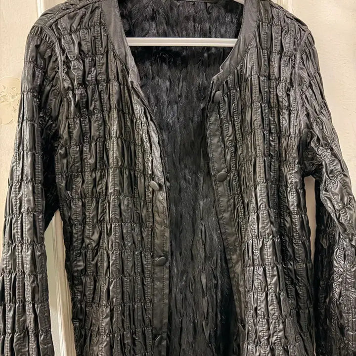 [BUNJANG] Rabbit Fur Jacket / 양면 토끼털쟈켓