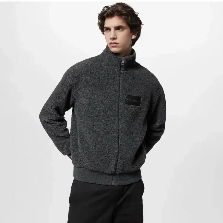 [BUNJANG] Louis Vuitton Leather Patch Fleece Blouson Jacket / [미사용/XL] 25FW 루이비통 레더패치 플리스 블루종 자켓