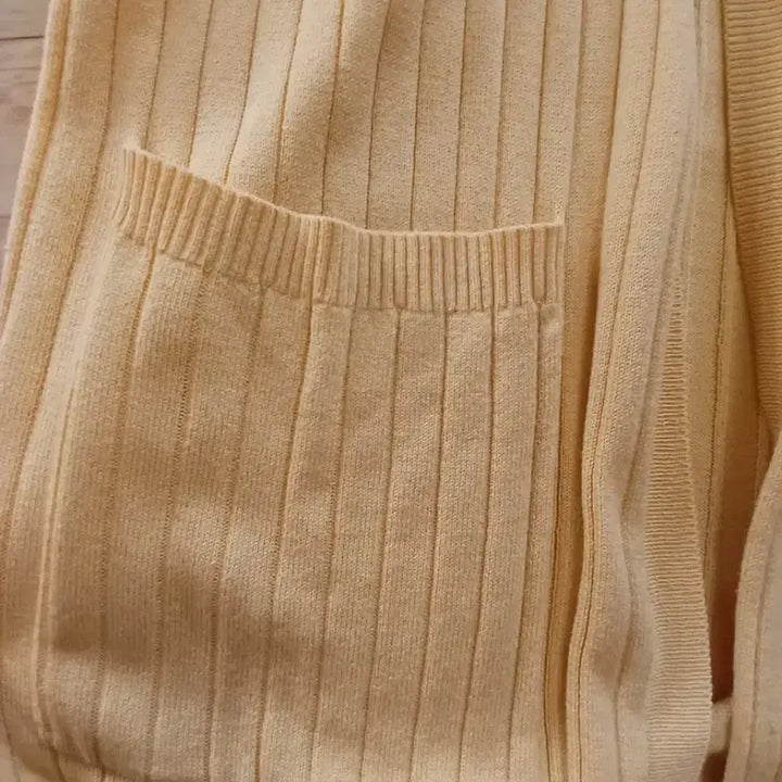 [BUNJANG] Uniqlo Long Cardigan Yellow / 유니클로 롱 가디건 옐로우