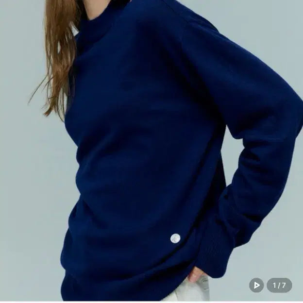 [BUNJANG] Hacie Slit Knit Navy Sweater / 하시에 슬릿 니트 네이비 s 새상품 (129000원)