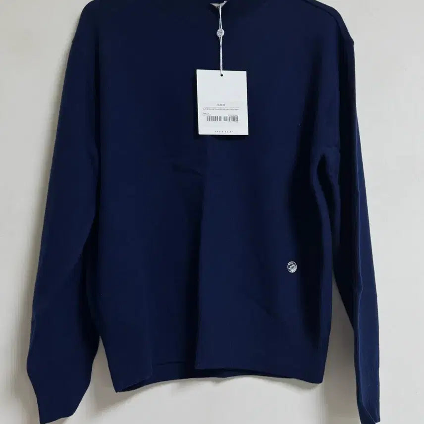 [BUNJANG] Hacie Slit Knit Navy Sweater / 하시에 슬릿 니트 네이비 s 새상품 (129000원)