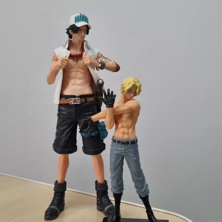 [BUNJANG] One Piece Ace & Sabo Figure Bundle Set / 원피스 킹오브아티스트 해군 에이스 피규어 네이키드 사보 피규어 일괄