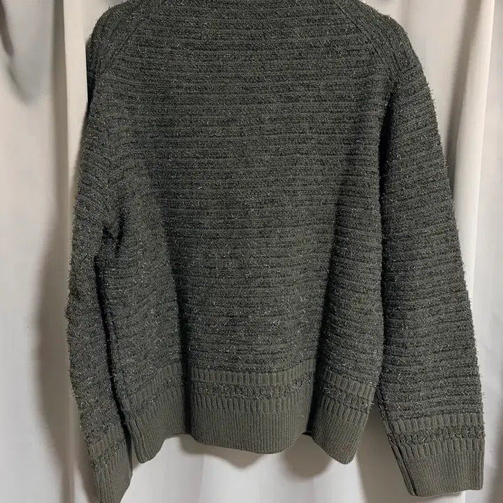 [BUNJANG] Belier Grunge Polo Sweater Olive / [100] 벨리에 그런지 폴로 스웨터 올리브
