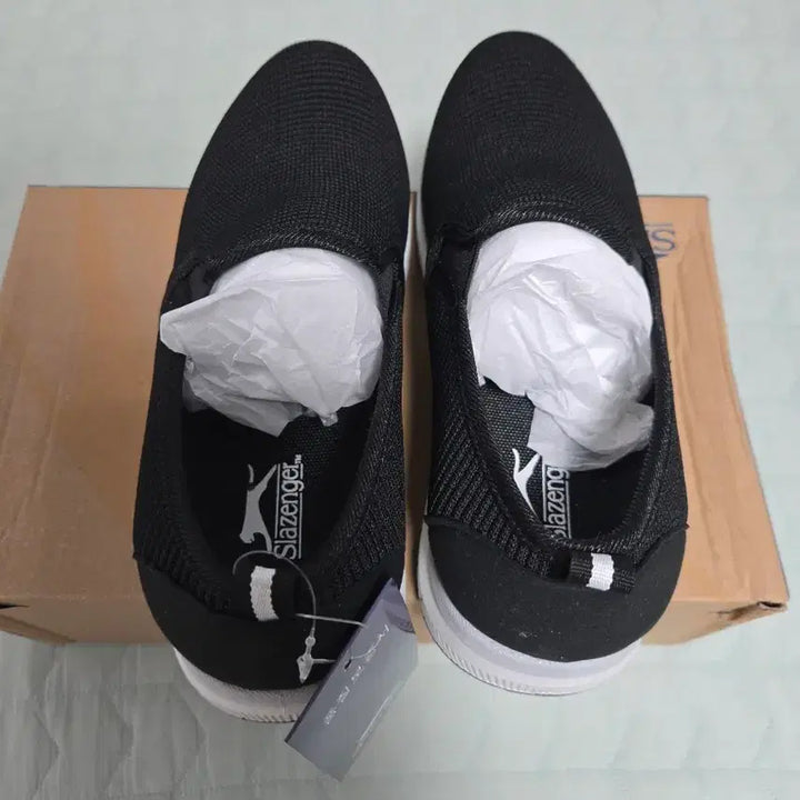 [BUNJANG] Slazenger Black Slip-on Sneakers / 슬레진저 블랙 슬립온 스니커즈 새상품