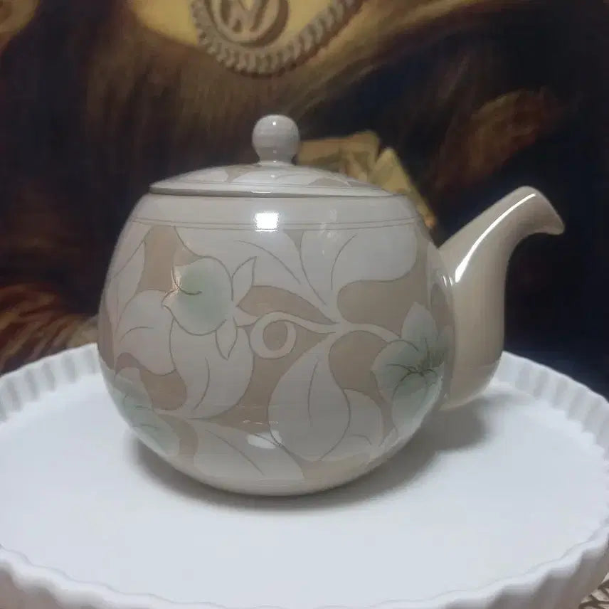 [BUNJANG] Kwangjuyo Buncheong Mokbuyeongmun Teapot / 광주요 분청목부용문 다관