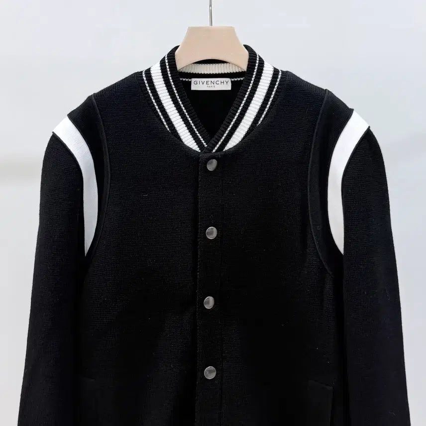 [BUNJANG] Givenchy Back Logo Knit Bomber Varsity Jacket / [S+급/XL] 지방시 백로고 니트 봄버 바시티 자켓