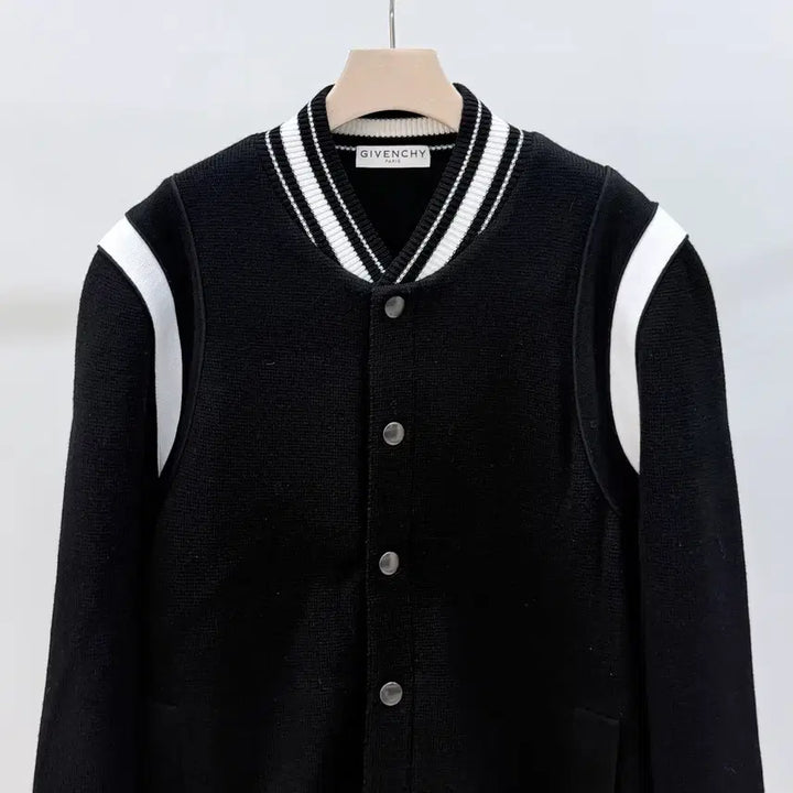 [BUNJANG] Givenchy Back Logo Knit Bomber Varsity Jacket / [S+급/XL] 지방시 백로고 니트 봄버 바시티 자켓