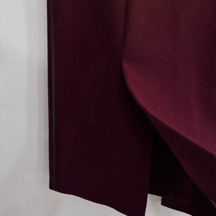 [BUNJANG] System Burgundy Wool Long Skirt / 시스템 버건디컬러 울 스커트