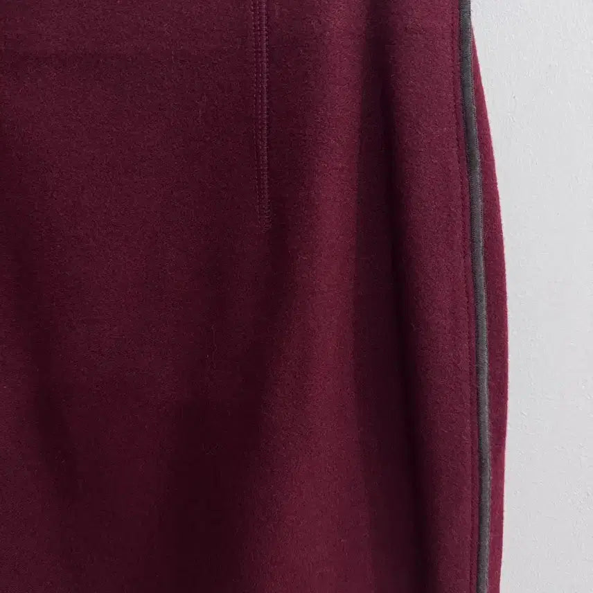 [BUNJANG] System Burgundy Wool Long Skirt / 시스템 버건디컬러 울 스커트