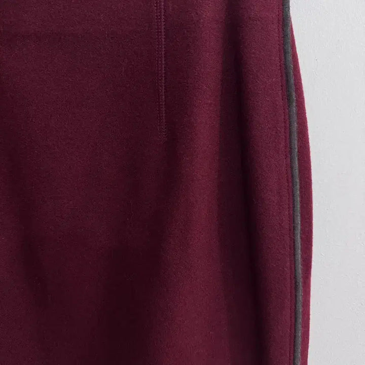[BUNJANG] System Burgundy Wool Long Skirt / 시스템 버건디컬러 울 스커트