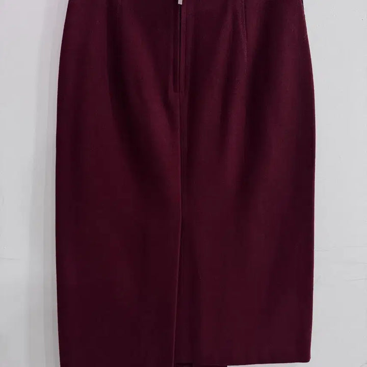 [BUNJANG] System Burgundy Wool Long Skirt / 시스템 버건디컬러 울 스커트