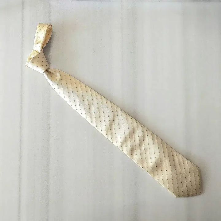 [BUNJANG] BOS Tie Pale Yellow Dot / 보스 넥타이 페일옐로 도트