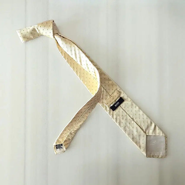 [BUNJANG] BOS Tie Pale Yellow Dot / 보스 넥타이 페일옐로 도트