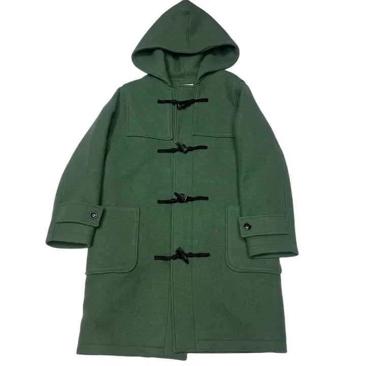 [BUNJANG] Sienne Khaki Duffle Long Coat / 시엔느 카키 더플롱코트 Free