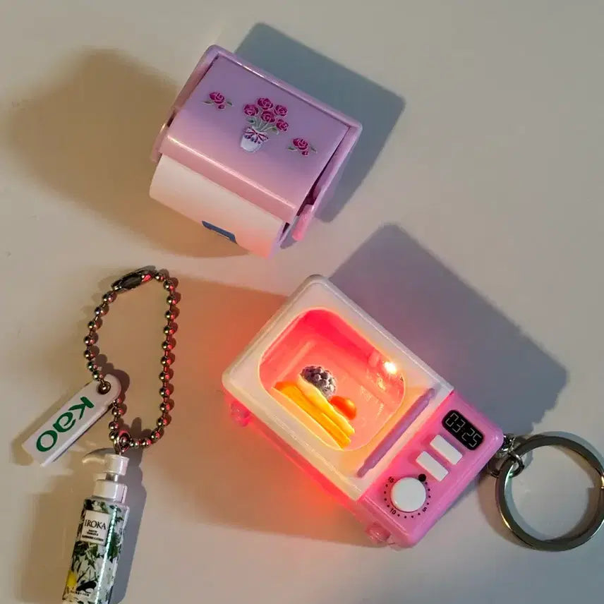 [BUNJANG] Gacha Keyring Bundle Set / [가챠 키링]전자레인지/이로카 섬유유연제/두루마리 휴지 가챠(일괄)
