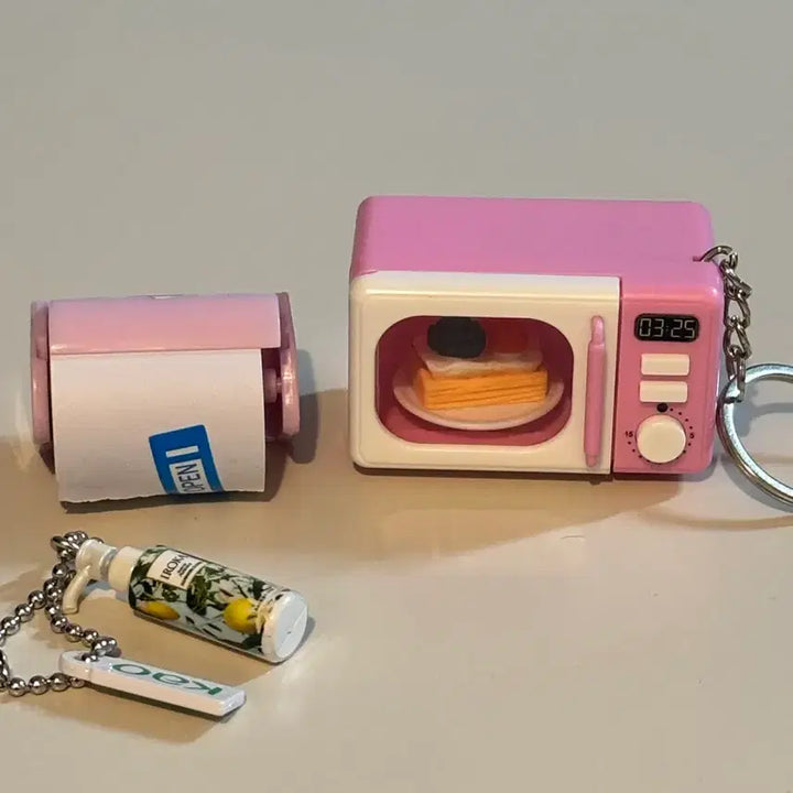[BUNJANG] Gacha Keyring Bundle Set / [가챠 키링]전자레인지/이로카 섬유유연제/두루마리 휴지 가챠(일괄)