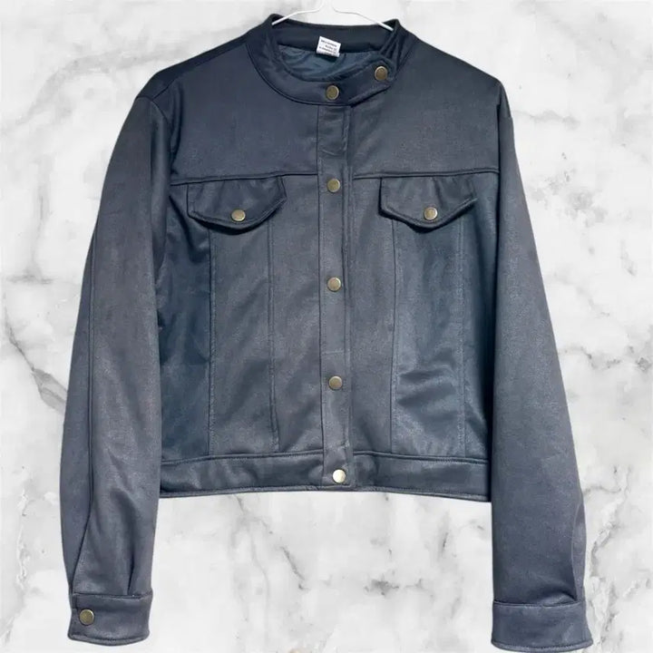 [BUNJANG] Gray Suede Jacket - Women&