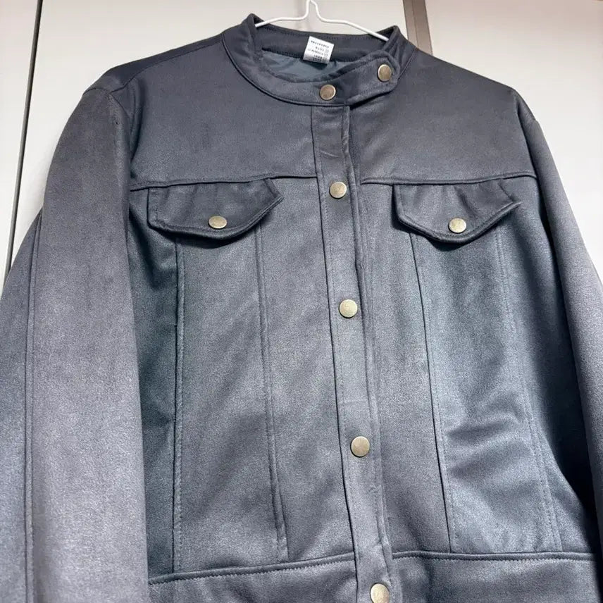 [BUNJANG] Gray Suede Jacket - Women&