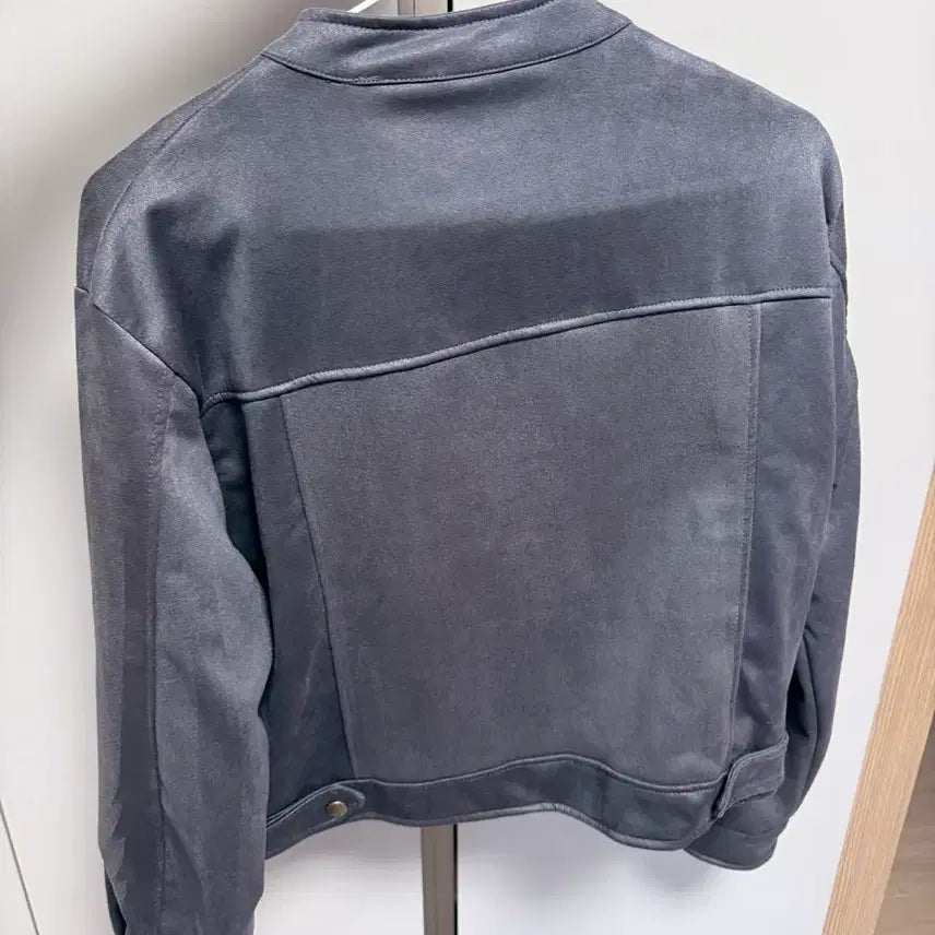 [BUNJANG] Gray Suede Jacket - Women&