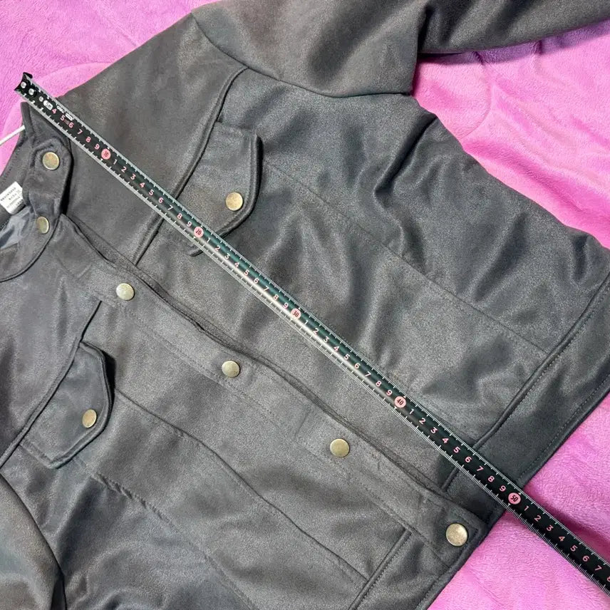 [BUNJANG] Gray Suede Jacket - Women&
