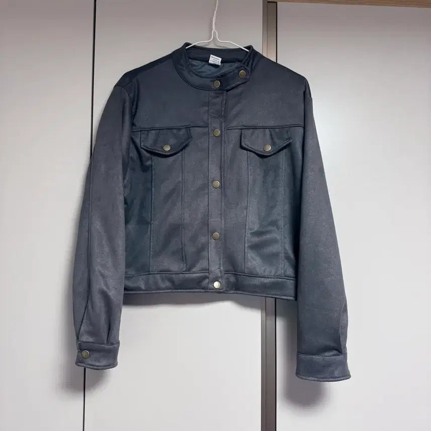 [BUNJANG] Gray Suede Jacket - Women&