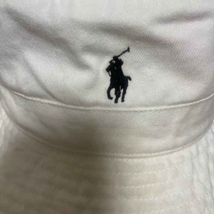[BUNJANG] Polo Ralph Lauren White Bucket Hat XL / POLO 폴로랄프로렌 화이트 버킷햇 벙거지 모자 XL