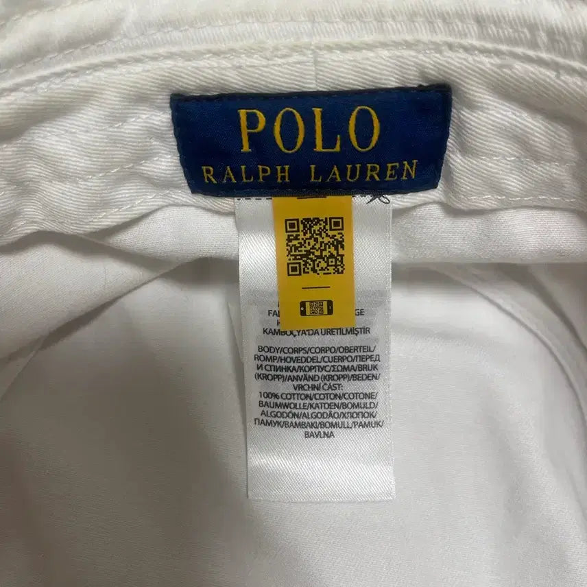 [BUNJANG] Polo Ralph Lauren White Bucket Hat XL / POLO 폴로랄프로렌 화이트 버킷햇 벙거지 모자 XL