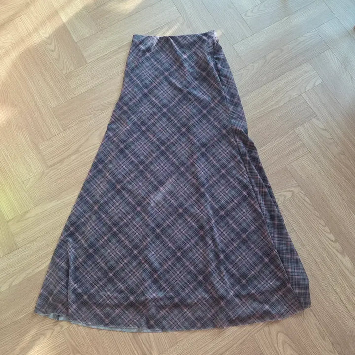 [BUNJANG] ZARA Check Pattern Long Skirt / 자라 체크 패턴 롱 스커트