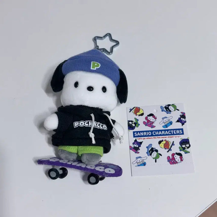 [SOLD OUT] 산리오 스케이트보드 포챠코 포차코 마스코트 인형 키링