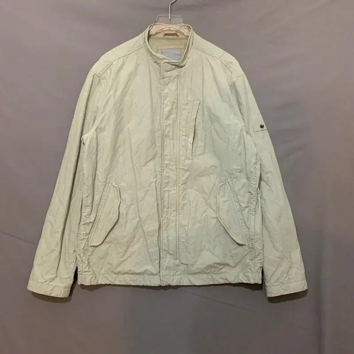 [BUNJANG] L Series Washed Blouson Windbreaker Jacket / L SERIES 시리즈 워싱 블루종 바람막이 자켓