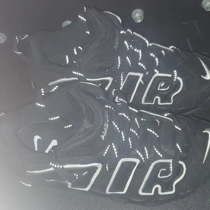 [BUNJANG] Nike Ambush Air More Uptempo Low Sneakers / 나이키X앰부쉬 업템포 로우 블랙 260 A급